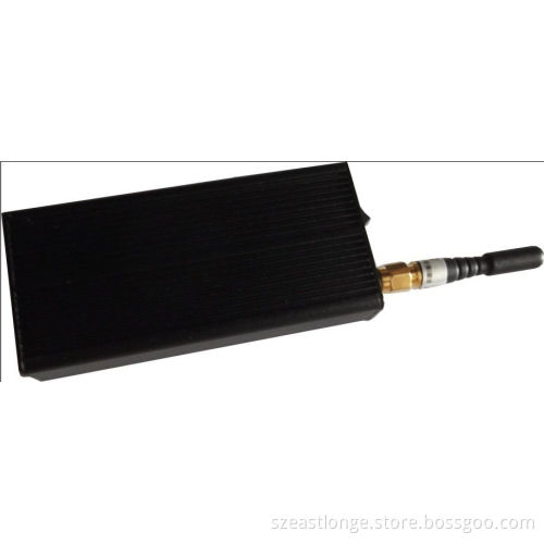 Black Gps 30dbm Portable Cell Phone Signal Jammer 808kb With 10m Range